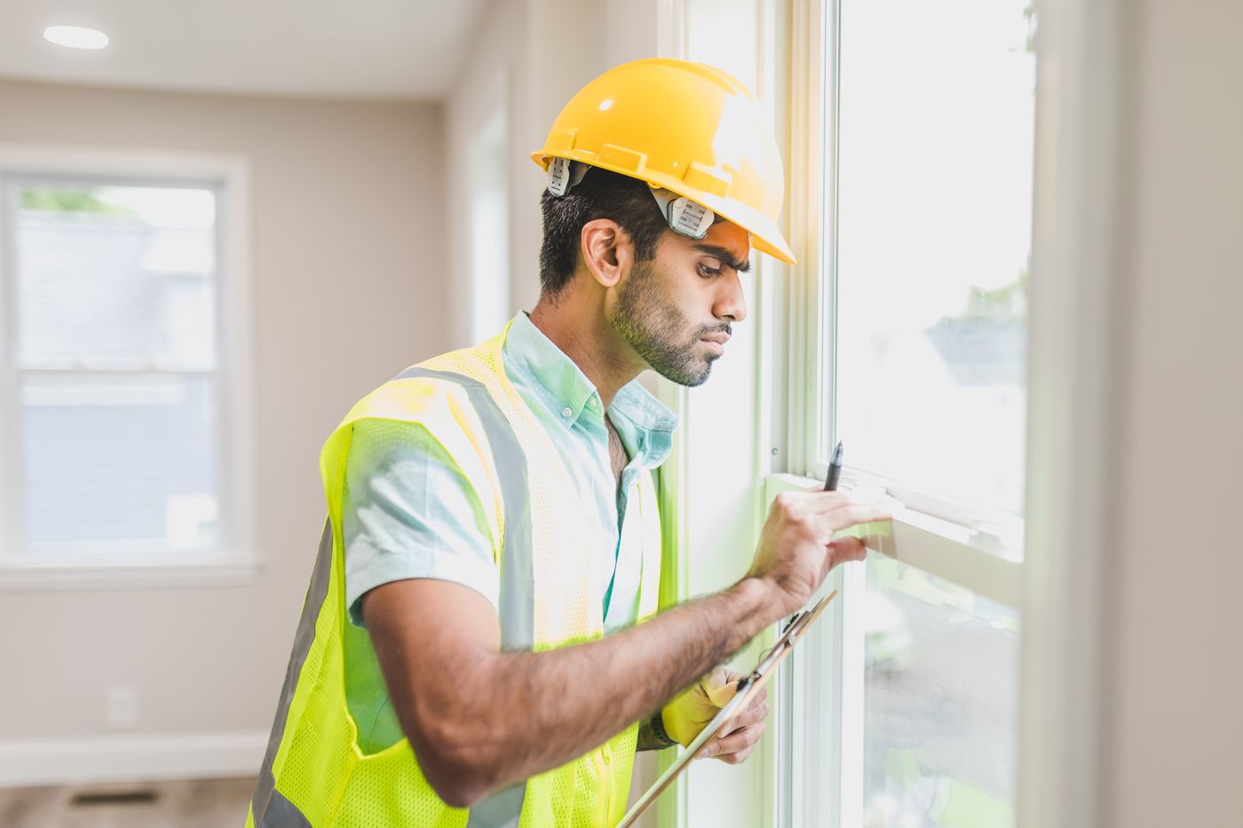 Photograph of a residential property inspection